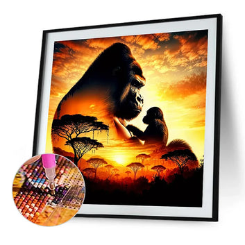Silhouette de gorille
