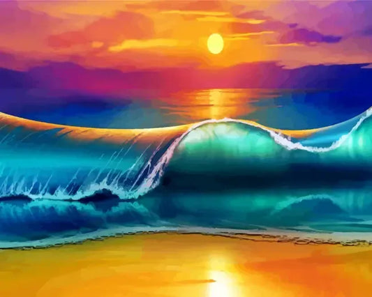 Sunset waves