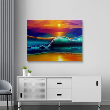 Sunset waves