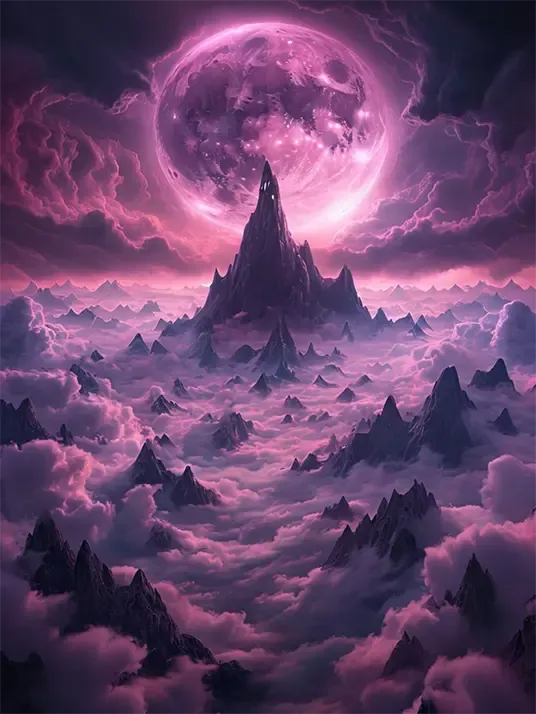 Dark fantasy landscape