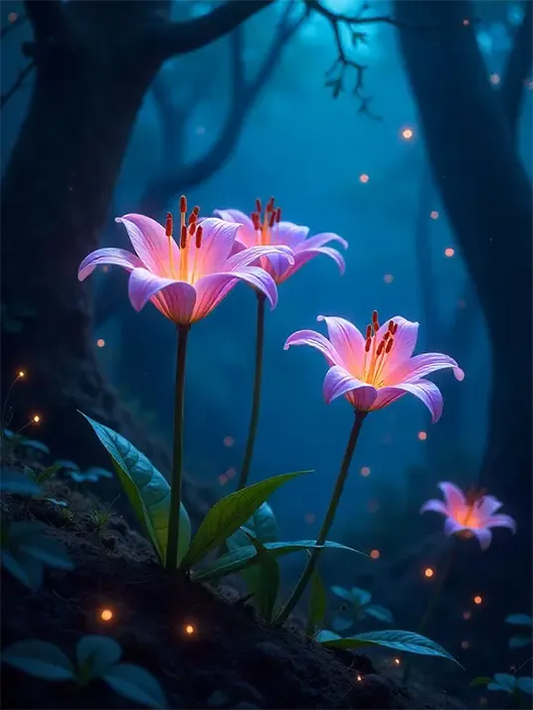 Glowing lily